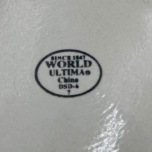 Vintage Pottery Bread & Butter Plates Brown Speckled Set of 6 - Picture 5 of 7